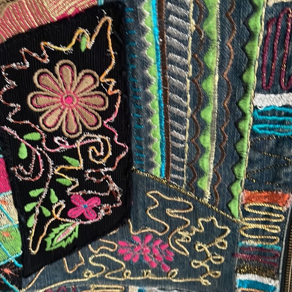 CHICO’S DENIM EMBROIDERED VEST - Picture 5 of 10